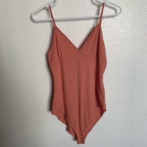 Forever 21 Coral Pink Bodysuit